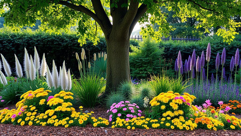 layered planting enhances aesthetics