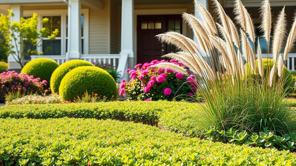 layered planting for aesthetics
