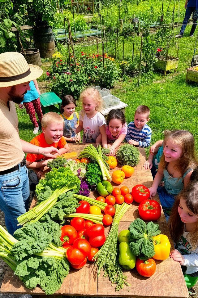 local farms school gardens collaboration