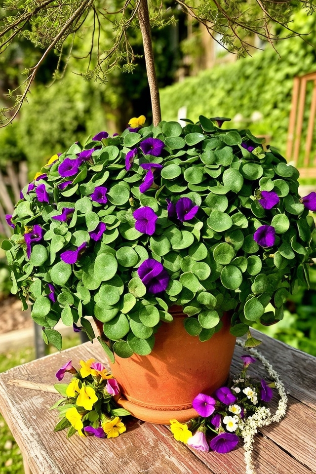 low growing trailing foliage