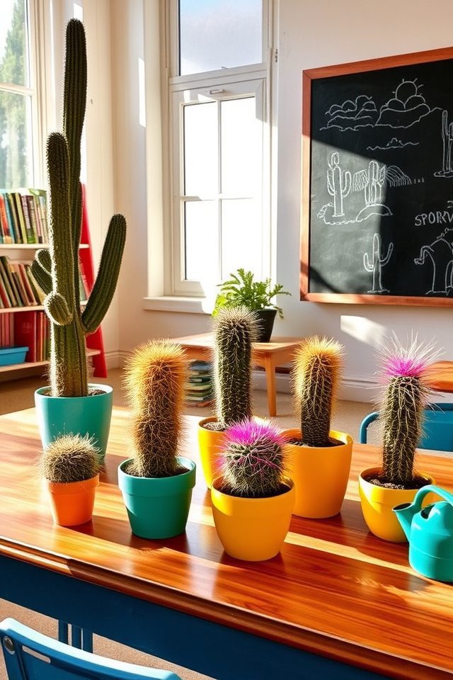low maintenance classroom cactus collection