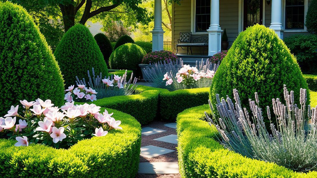 low maintenance curb appeal bushes