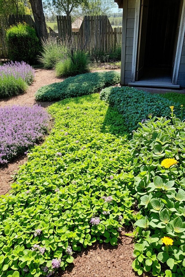 low maintenance lush ground covers