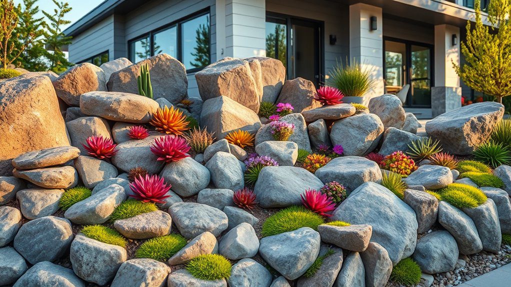 low maintenance rock garden beauty