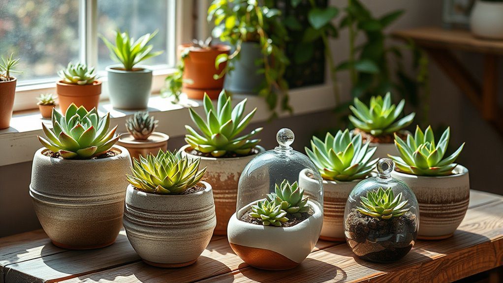 low maintenance succulent displays
