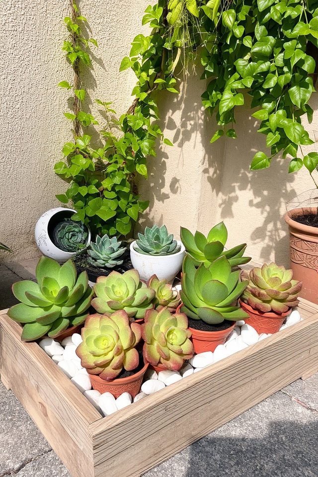 low maintenance succulent displays