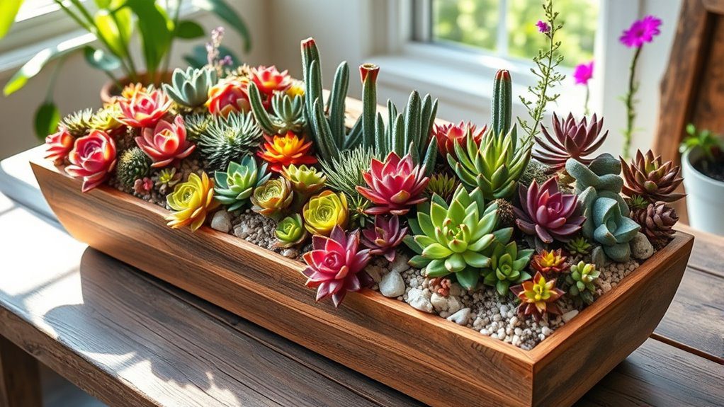 low maintenance succulent garden creation