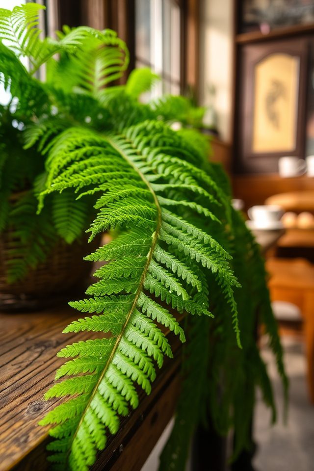 lush air purifying cafe plant