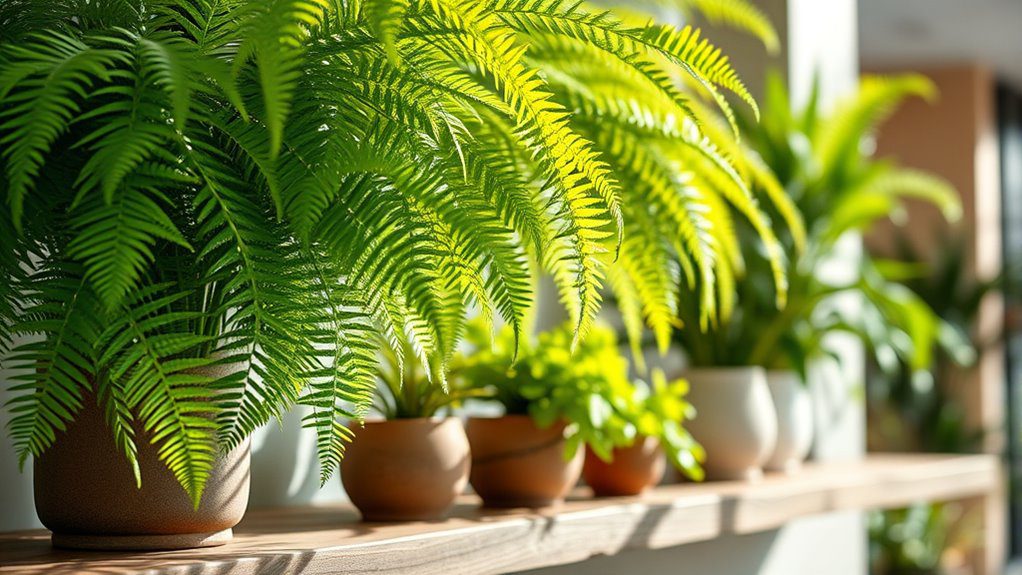 lush air purifying lobby plant
