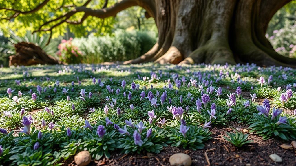 lush attractive tree bed
