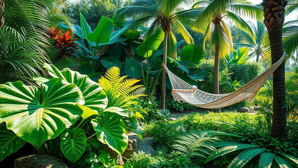 lush garden canopy foliage