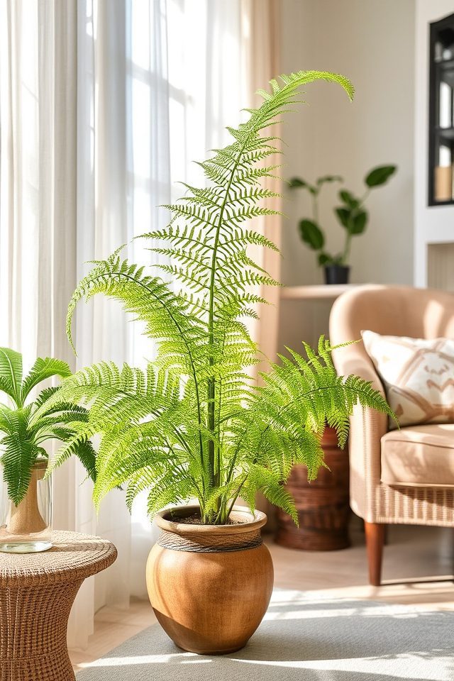 lush humidity loving indoor fern