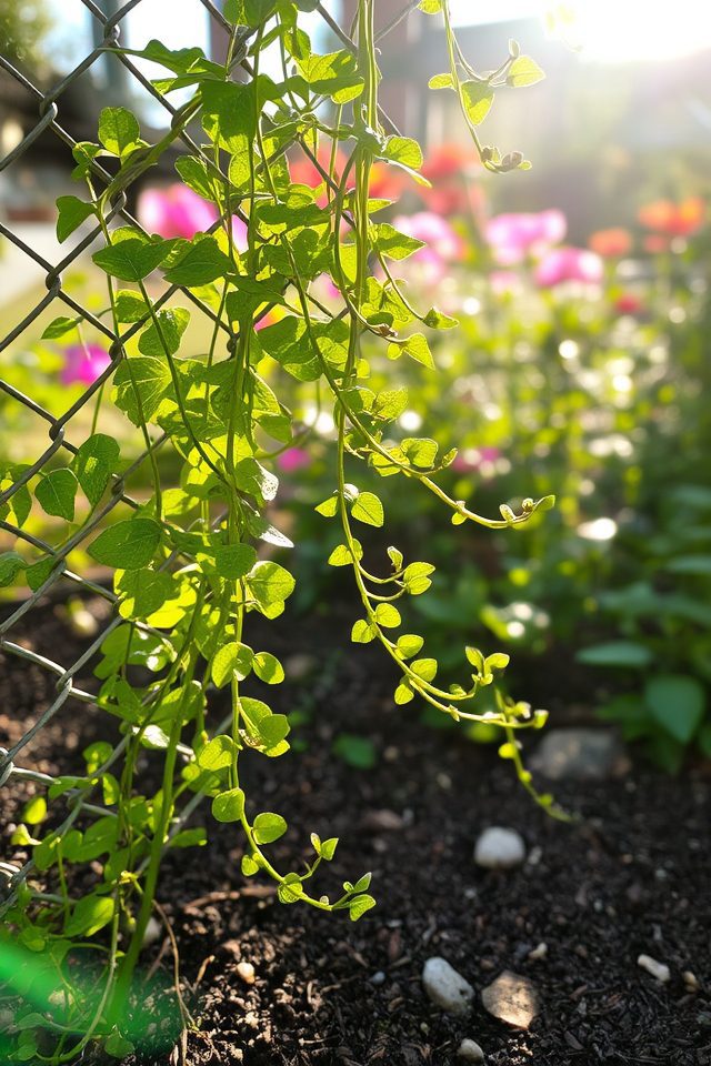 lush ivy enhances fences