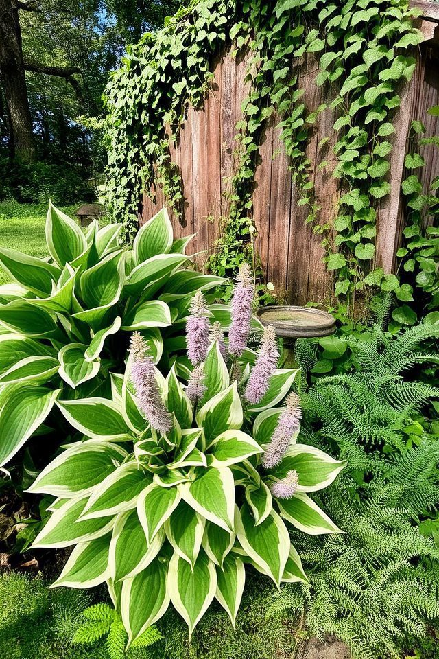 lush shade garden plants
