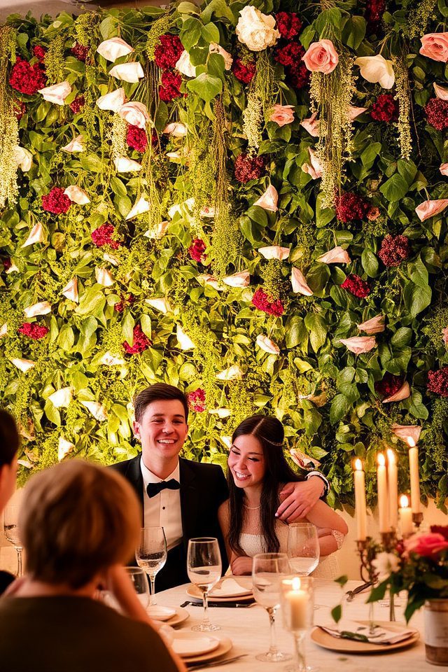 lush vertical garden backdrops