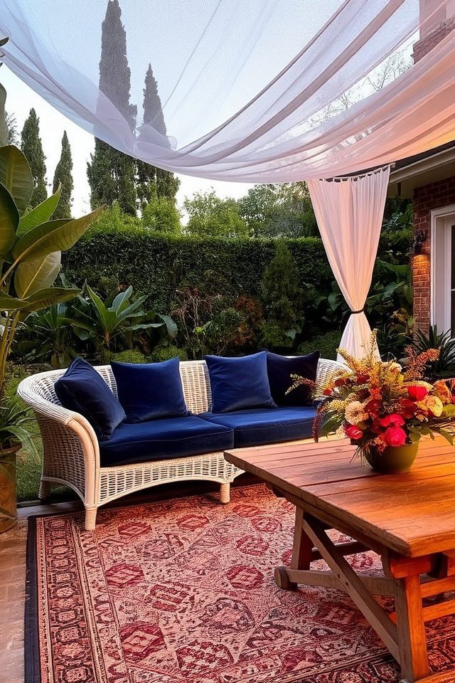 luxurious outdoor textures enhance