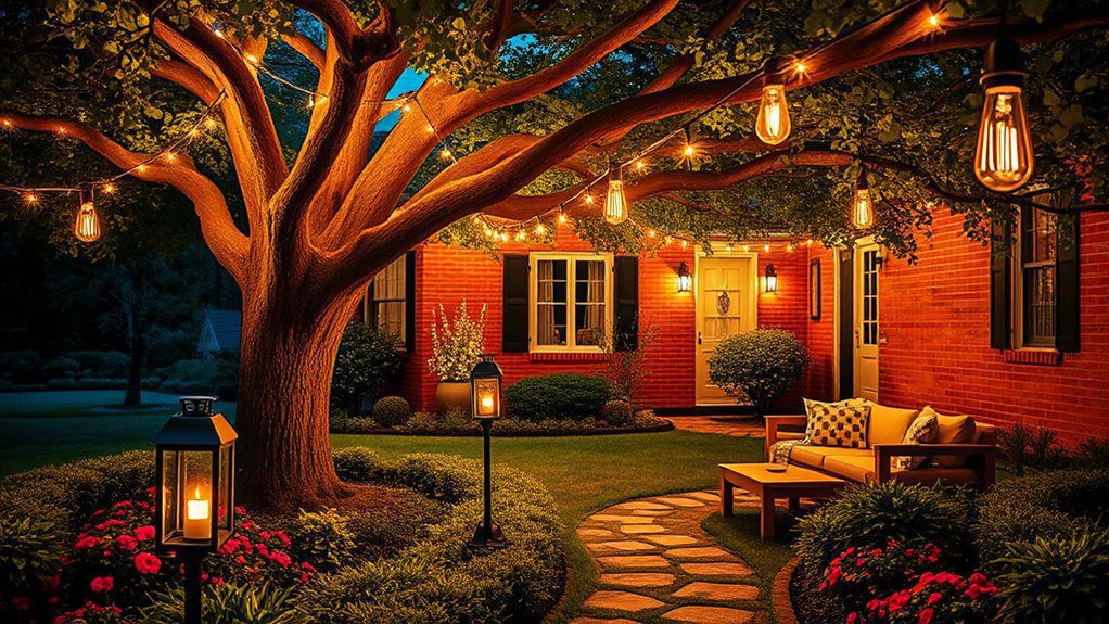 magical evening garden lighting