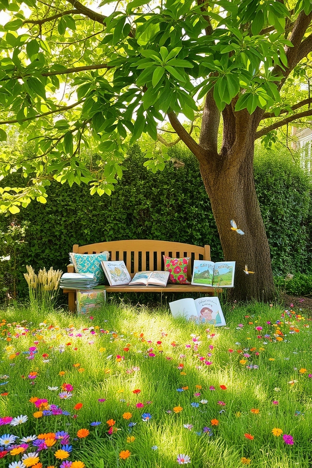 magical garden reading nook