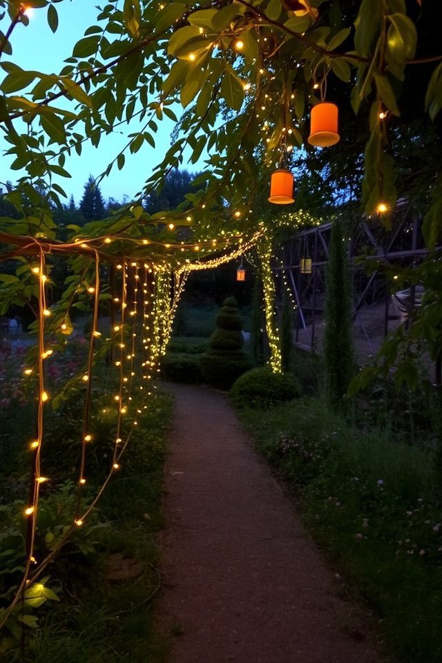 magical illuminated garden pathways