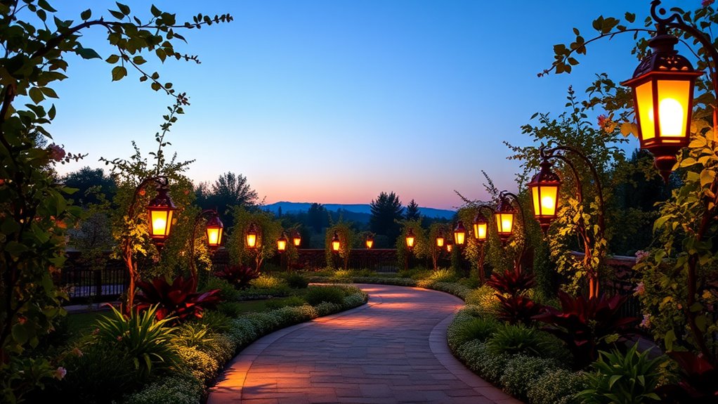magical illuminated pathway ambiance
