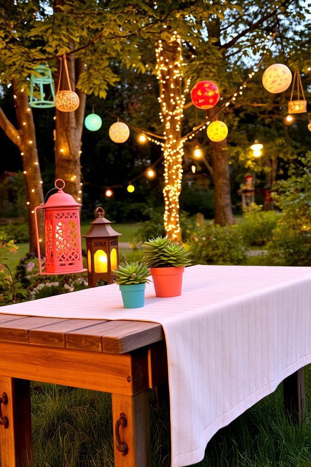 magical outdoor gathering ambiance