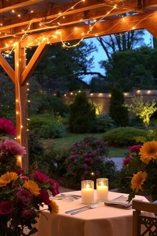 magical outdoor lighting ambiance