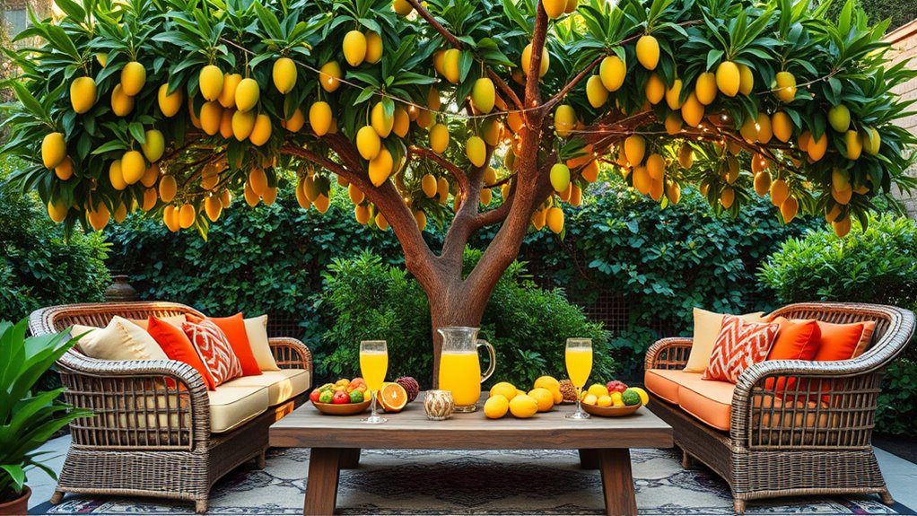 mango trees enhance outdoor gatherings