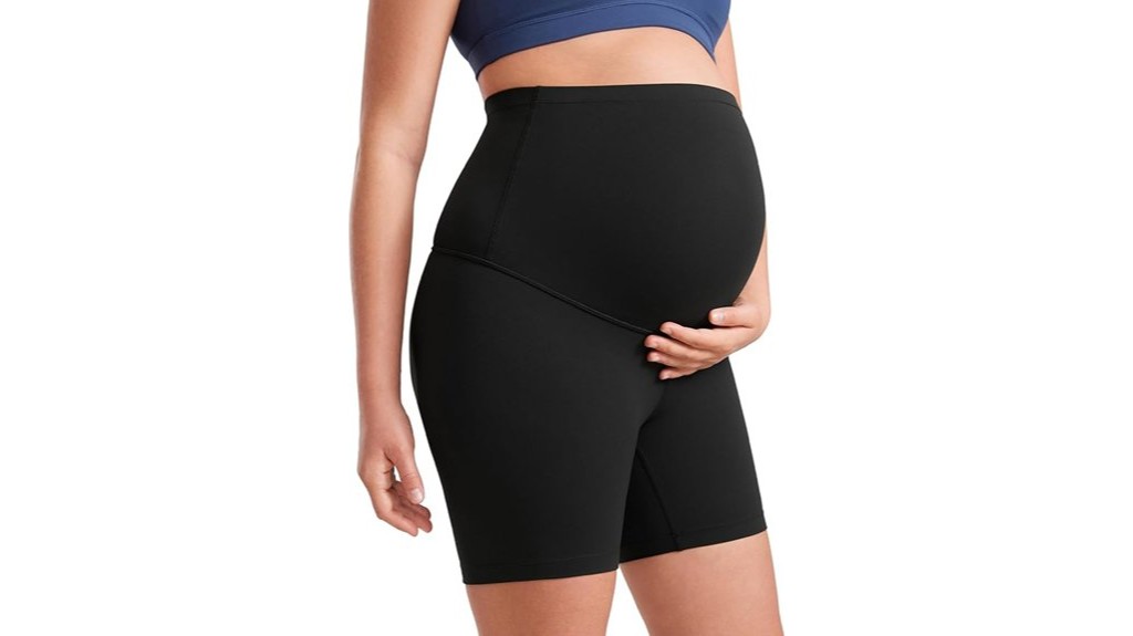 maternity biker shorts comfort