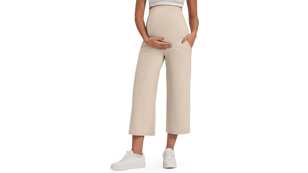 maternity cropped yoga pants
