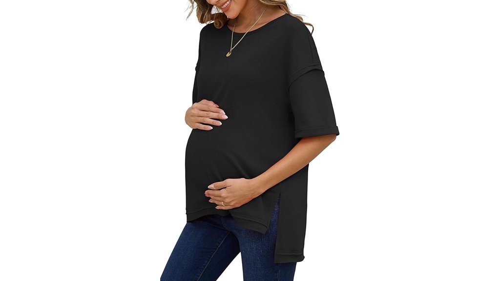 maternity short sleeve tunic