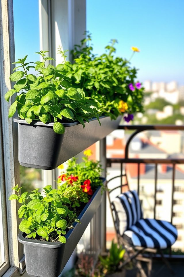 maximize balcony gardening space