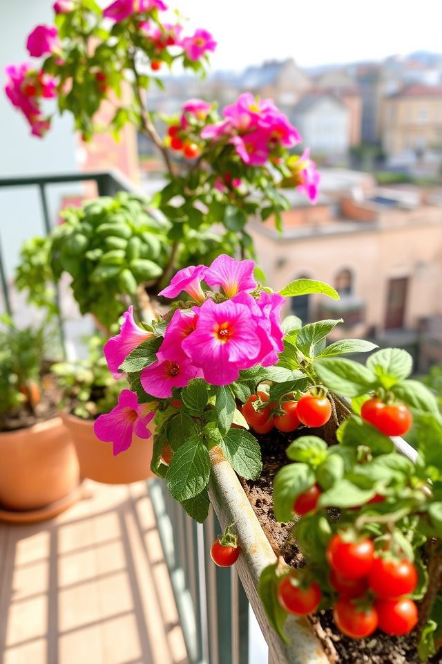 maximize balcony gardening space