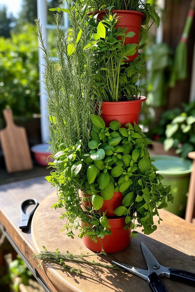 maximize space with herbs