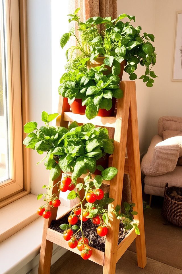 maximize vertical gardening space