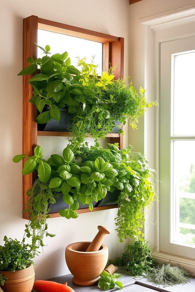 maximized space for herbs
