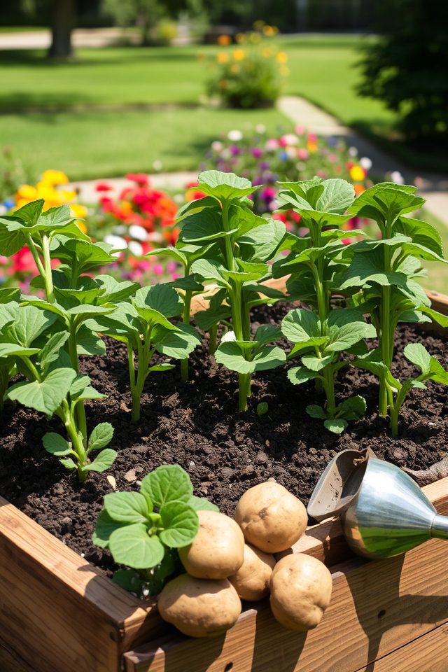 maximized space for potatoes