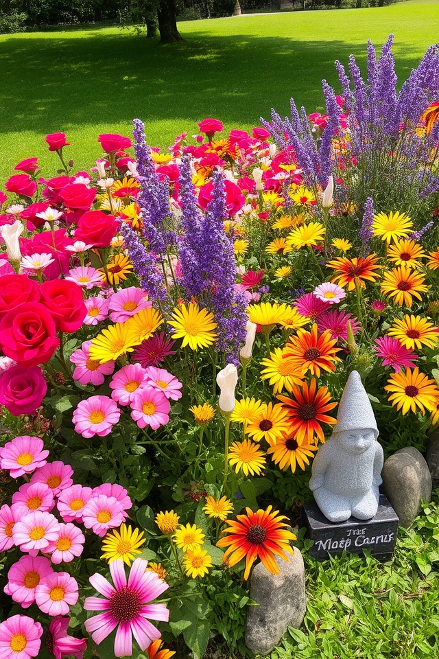 memorable flower bed tribute