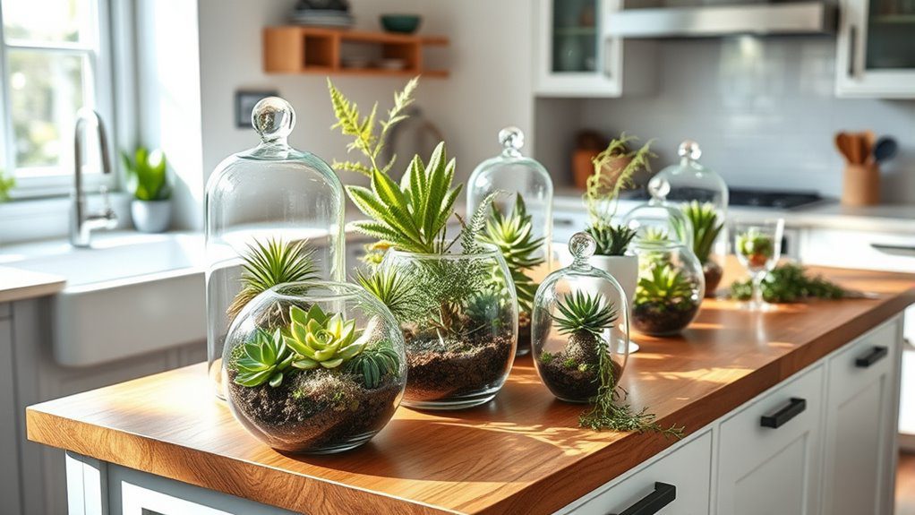 miniature indoor garden display