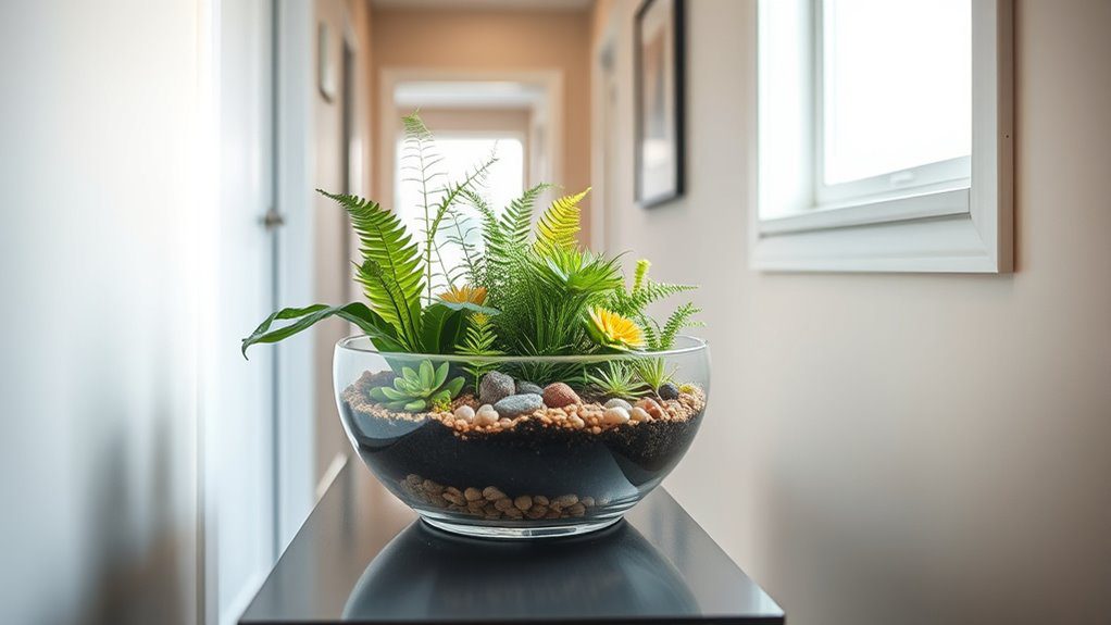 miniature indoor plant display