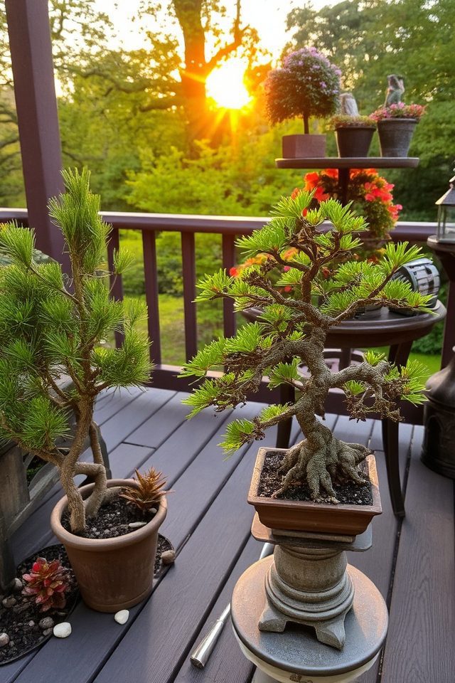 miniature trees enhance spaces