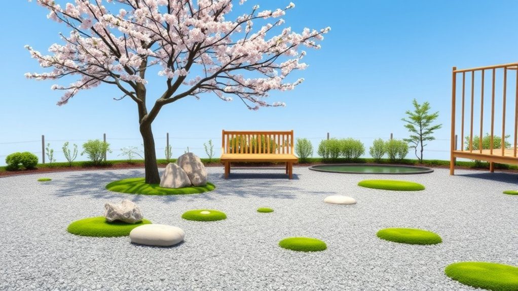minimalist tranquility through gardens