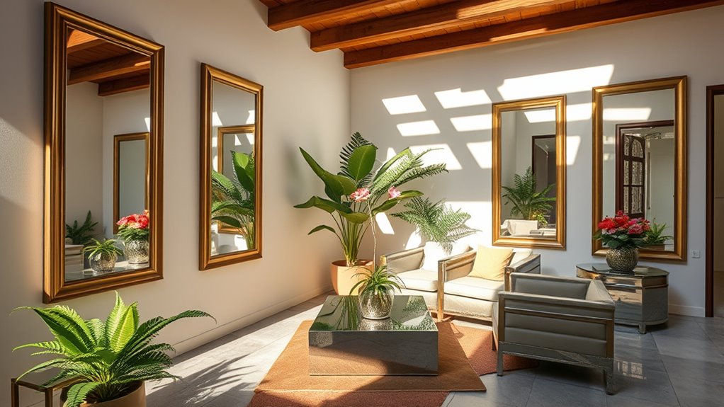 mirrors enhance spatial illusion