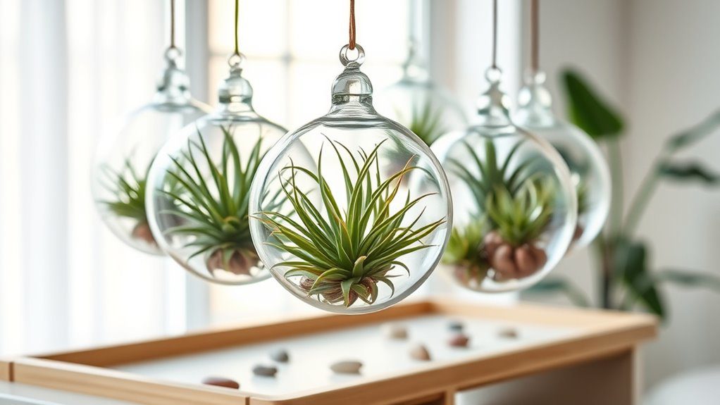 modern display for air plants