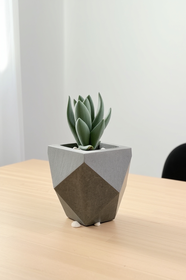 modern minimalist potted gardens