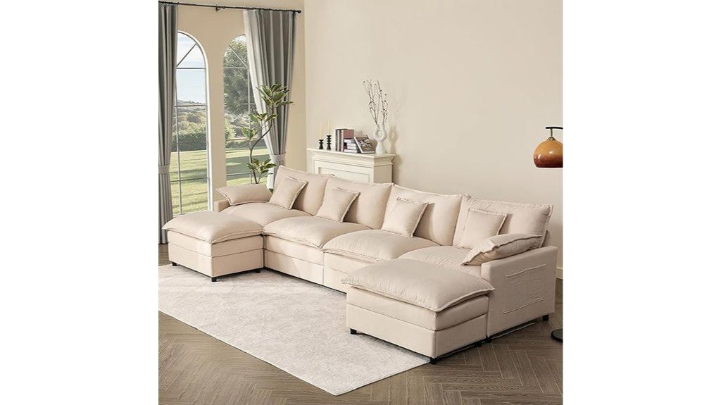 modular u shaped sectional sofa