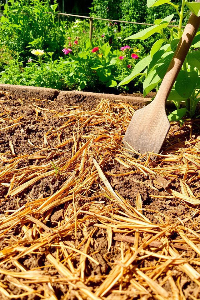 moisture retaining organic mulch