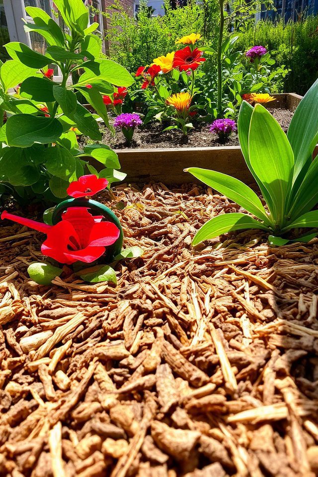 moisture retaining organic mulch