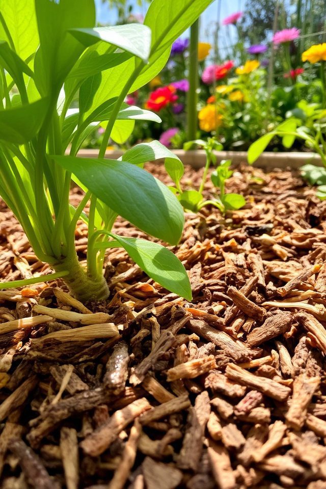 moisture retention through mulching
