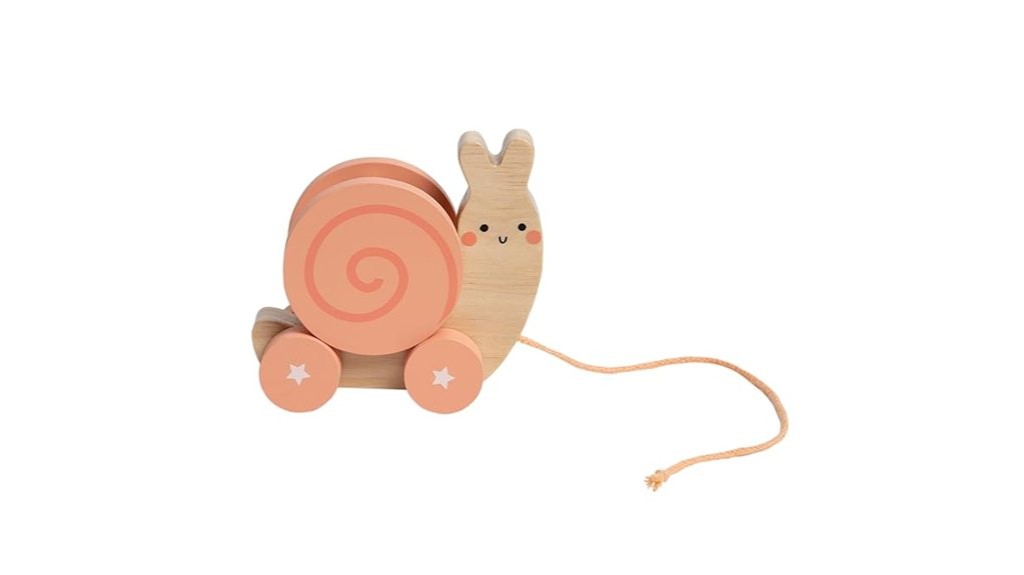 montessori snail pull toy