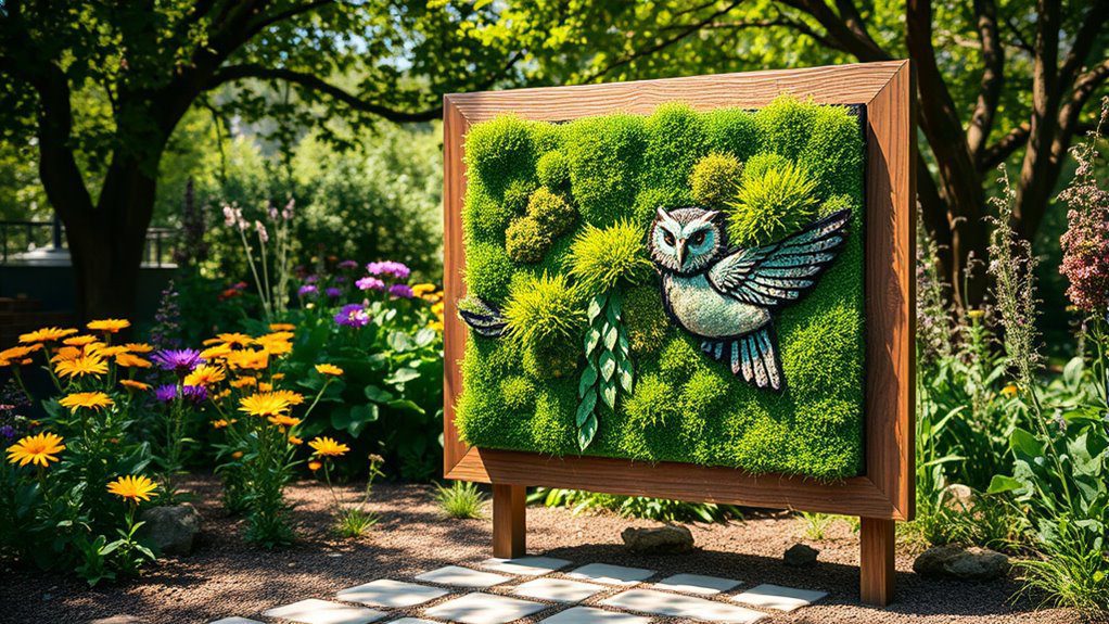 moss art eco friendly installations